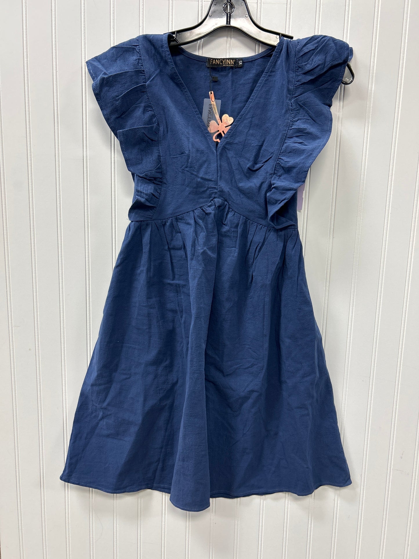 Dress Casual Midi By Clothes Mentor In Navy, Size:Xs
