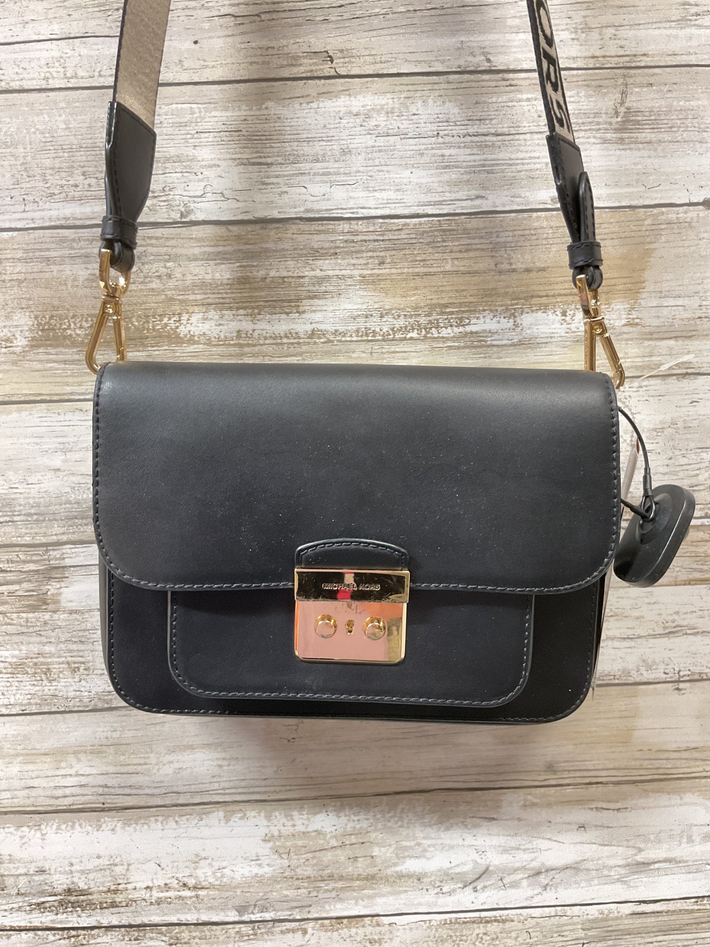 Crossbody Designer By Michael Kors In Black, Size:Small
