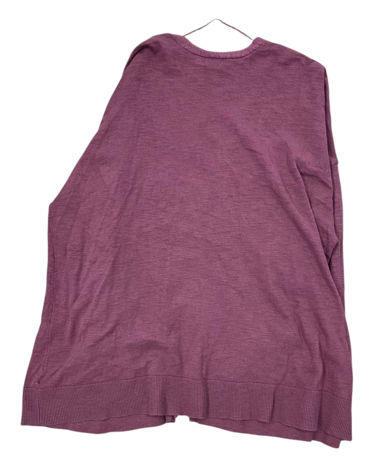 Cardigan By Ana In Mauve, Size:3X