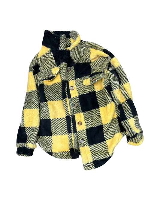 Jacket Shirt By Clothes Mentor In Yellow, Size:M