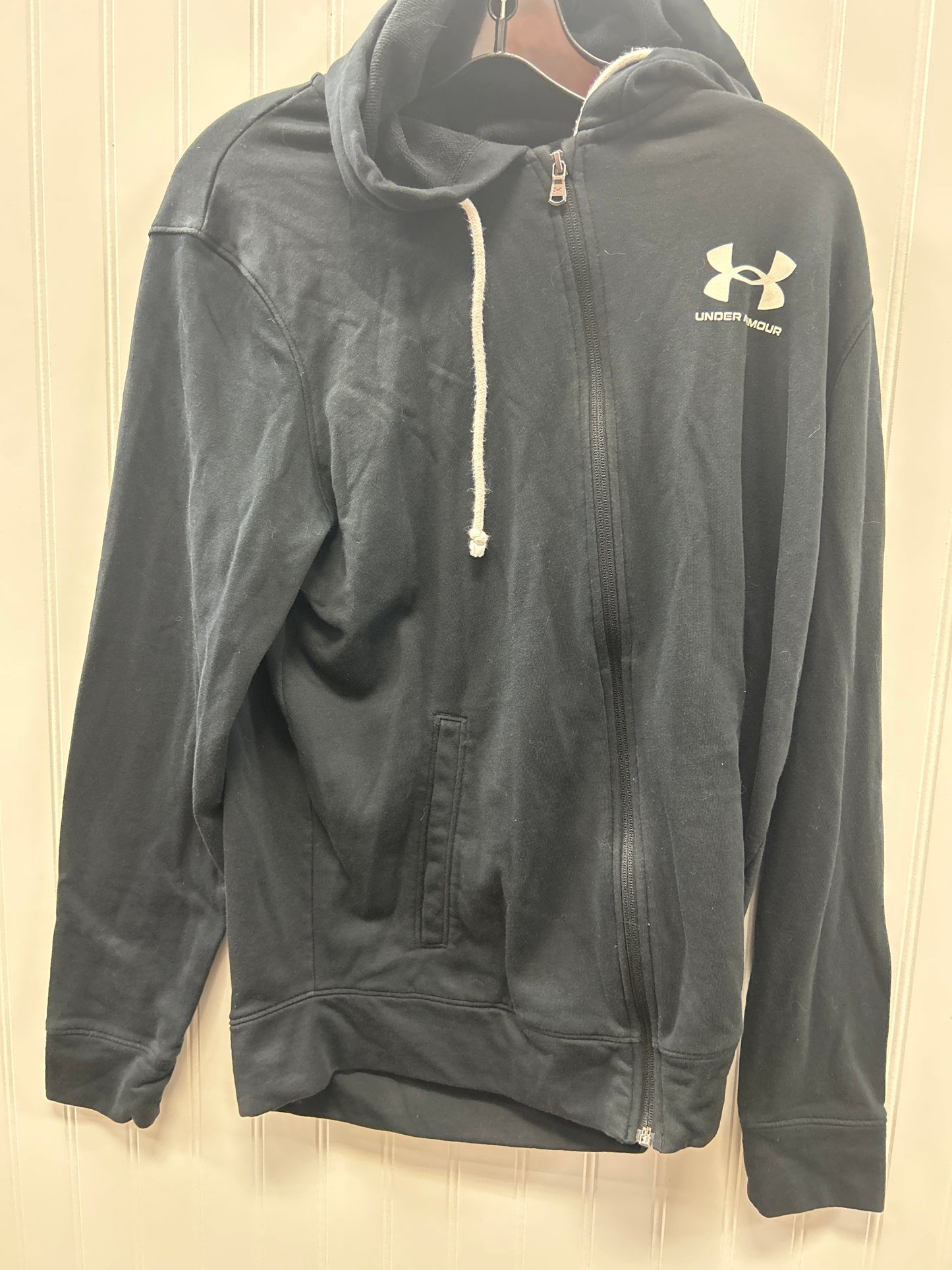 Sweatshirt Hoodie By Under Armour In Black, Size:M