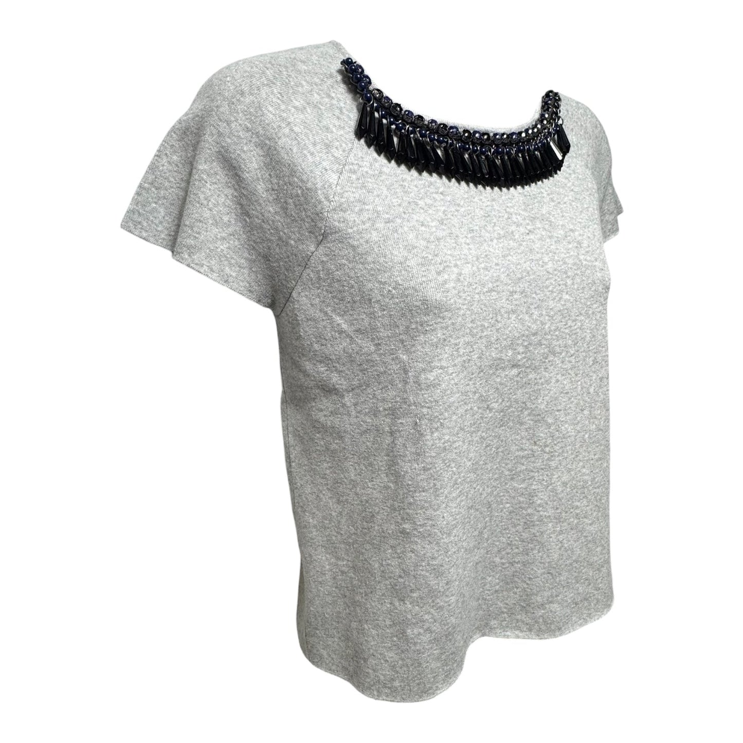 Top Short Sleeve By Milly In Grey, Size: S