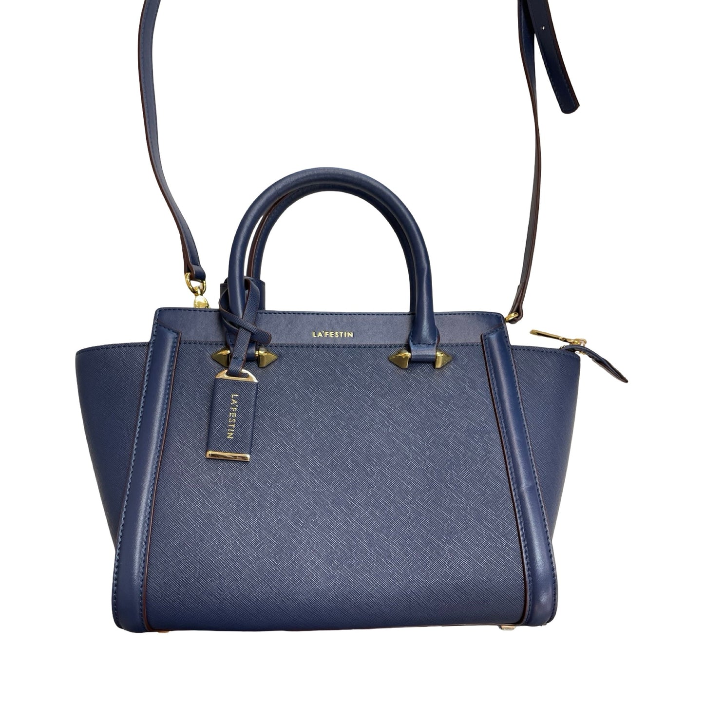 Handbag By Lafestin In Blue, Size:Medium
