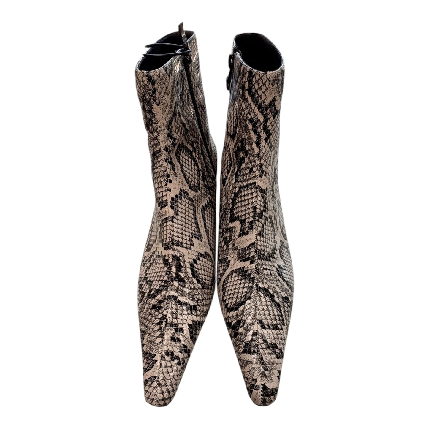 Boots Ankle Heels By Msonlydn In Animal Print, Size:7.5
