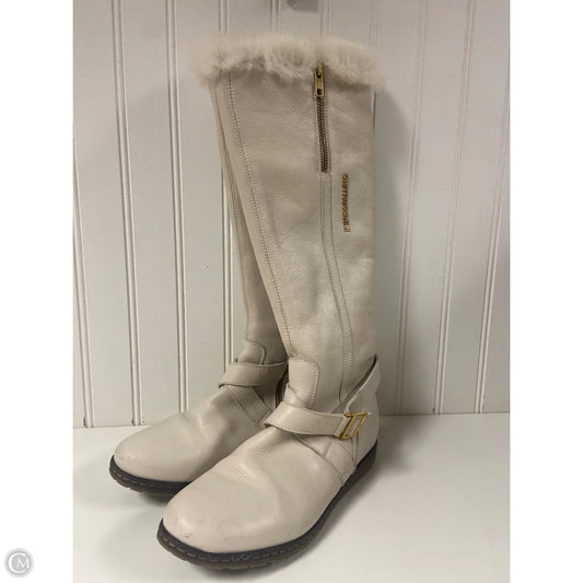 Boots Knee Flats By Cmc In Cream, Size: 5