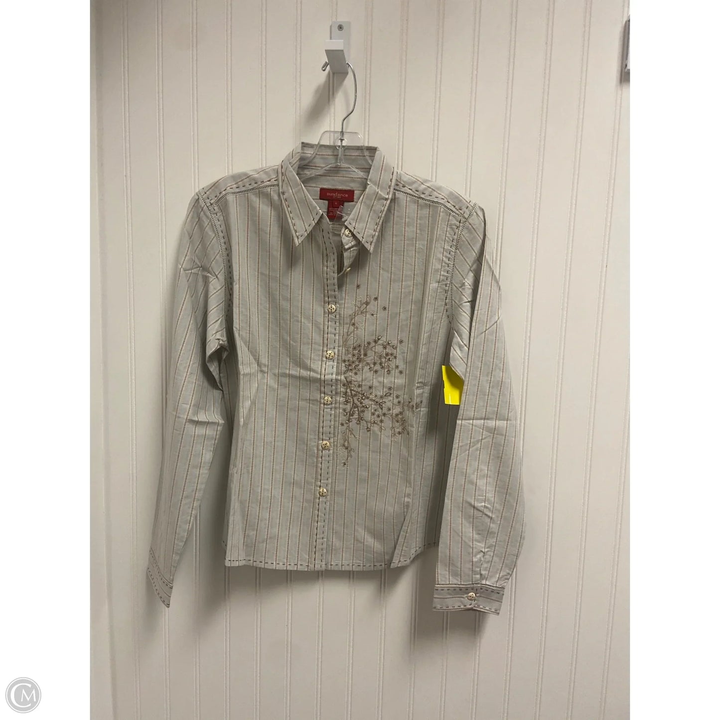 Top Long Sleeve By Sundance In Blue & Brown, Size: S