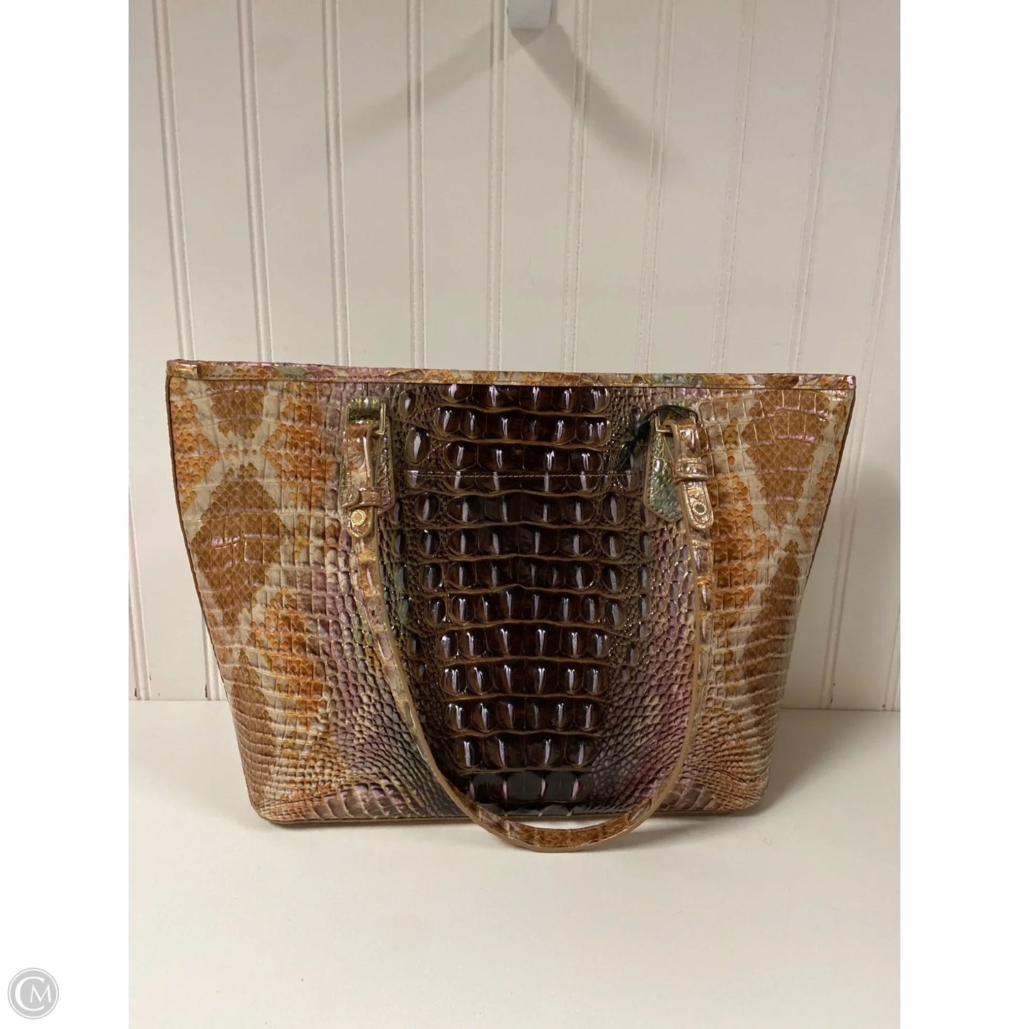 Handbag Designer By Brahmin, Size: Large