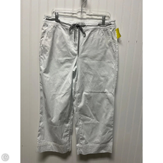 Capris By Talbots In White, Size: 10