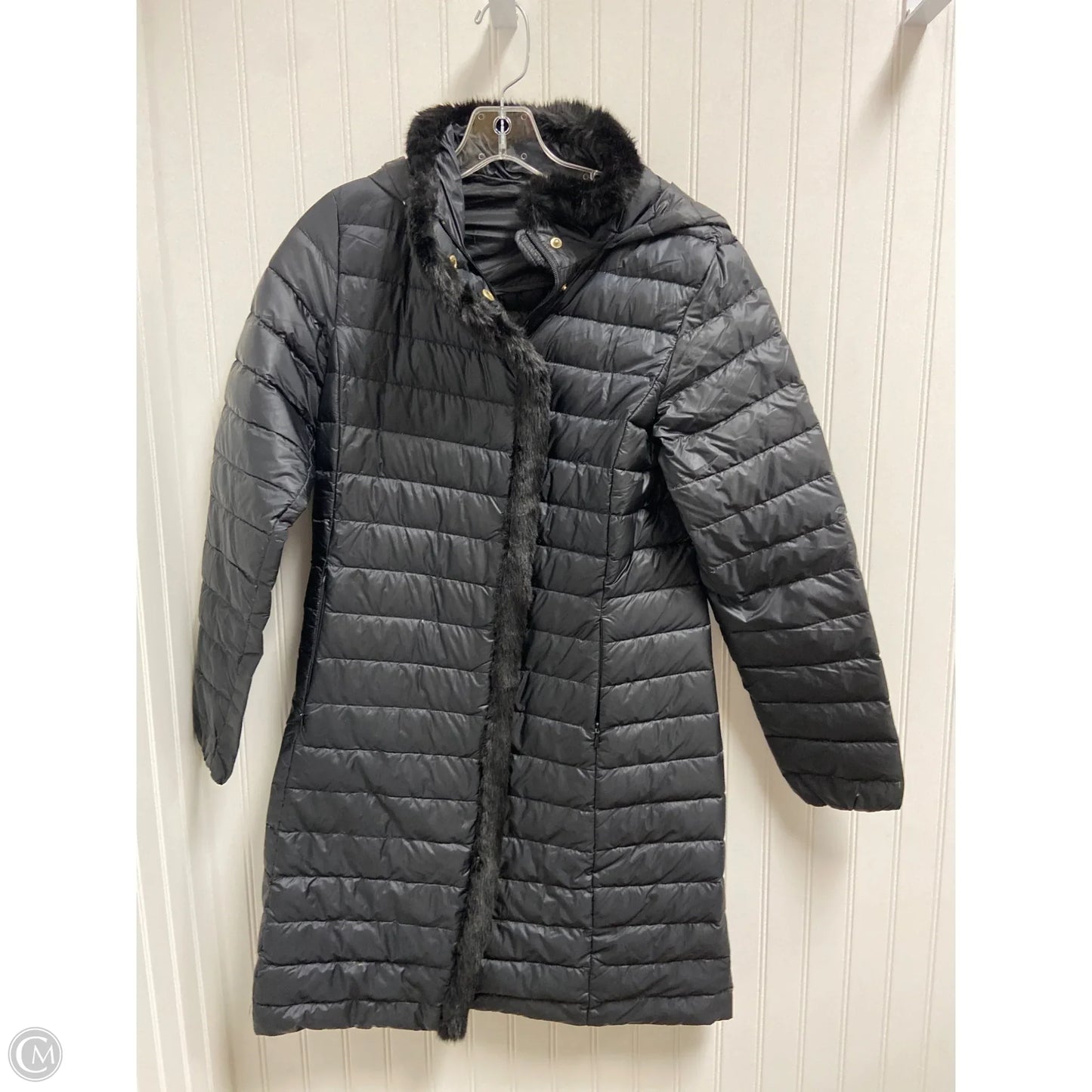 Coat Puffer & Quilted By Cole-haan In Black, Size: S