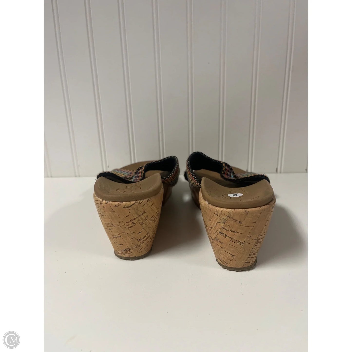 Sandals Heels Wedge By Skechers In Multi-colored, Size: 8
