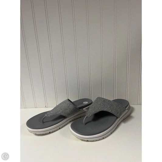 Sandals Flats By Skechers In Grey, Size: 8