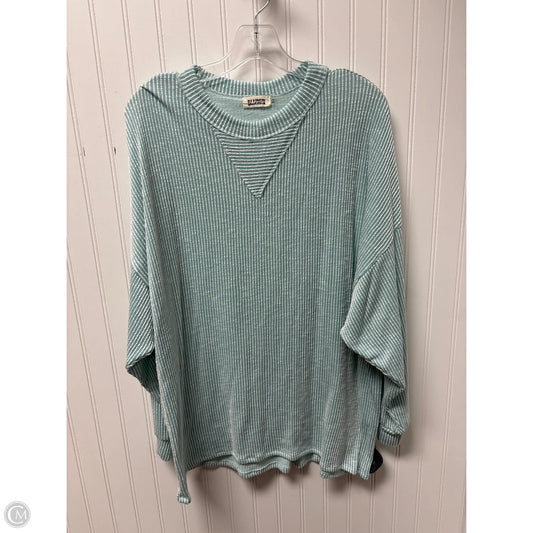 Top Long Sleeve By Blumin In Aqua, Size: 1x