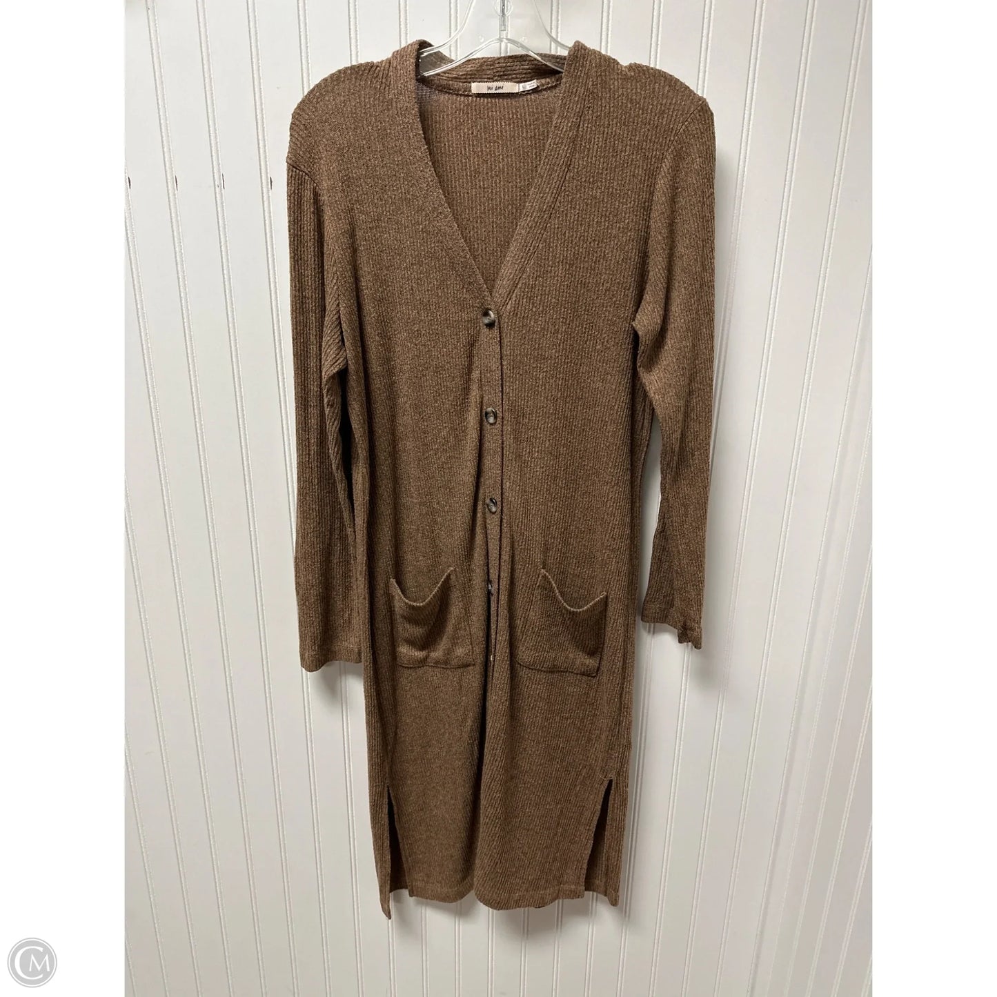 Sweater Cardigan By Mi Ami In Brown, Size: L