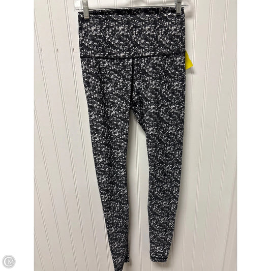 Athletic Leggings By Lululemon In Black & White, Size: S