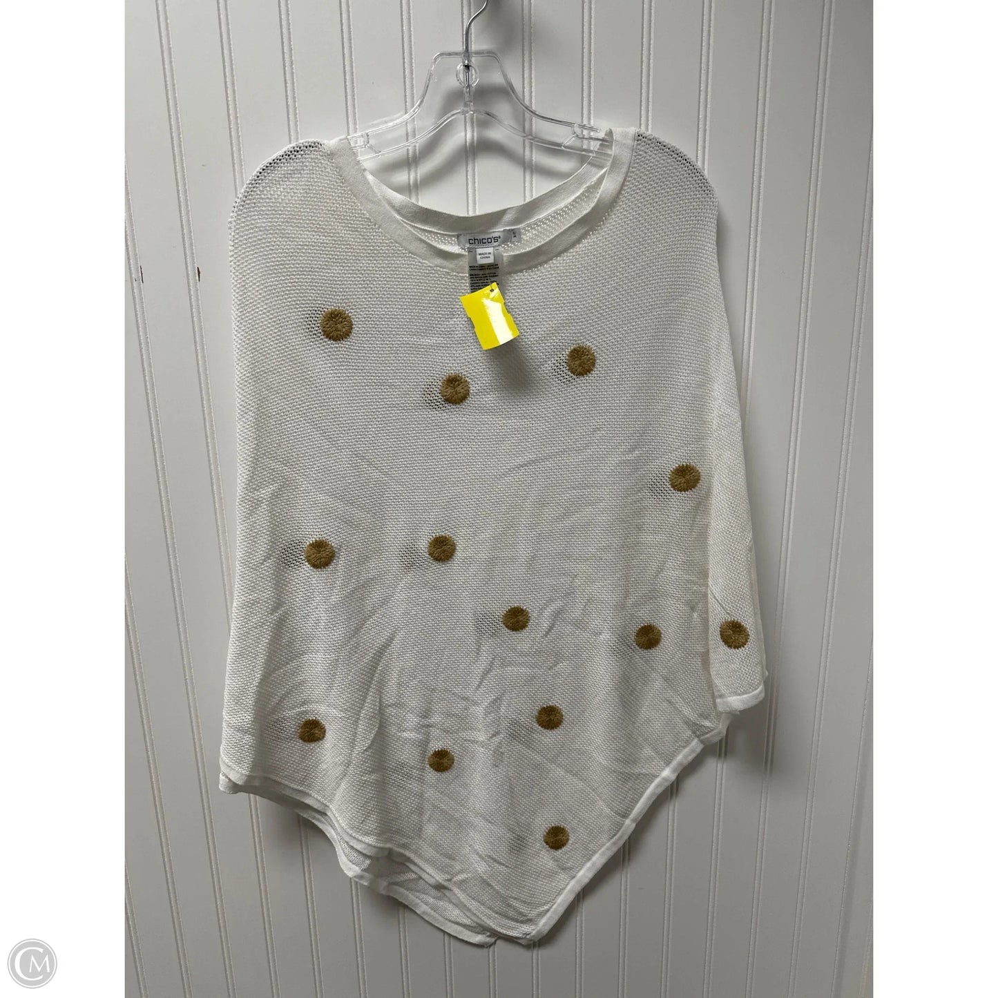 Shawl By Chicos In Cream & Tan, Size: M