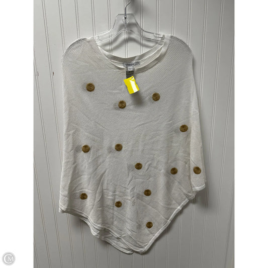 Shawl By Chicos In Cream & Tan, Size: M