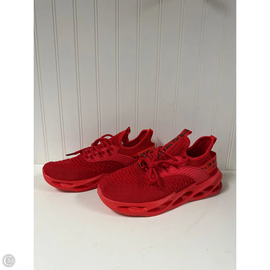 Shoes Athletic By Clothes Mentor In Red, Size: 8.5