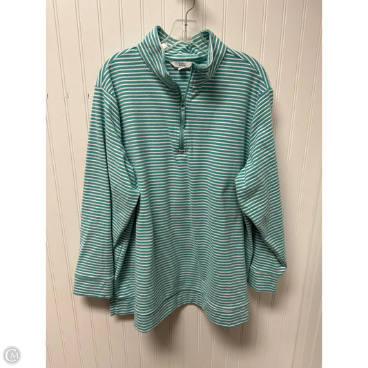 Jacket Fleece By Croft And Barrow In Aqua, Size: 2x