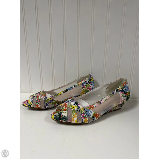 Shoes Heels Wedge By East 5th In Floral Print, Size: 8.5