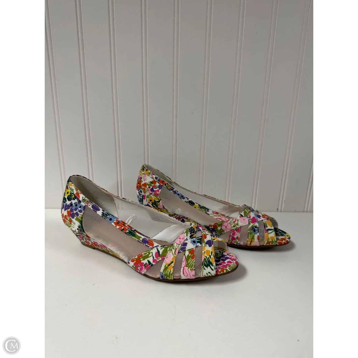 Shoes Heels Wedge By East 5th In Floral Print, Size: 8.5