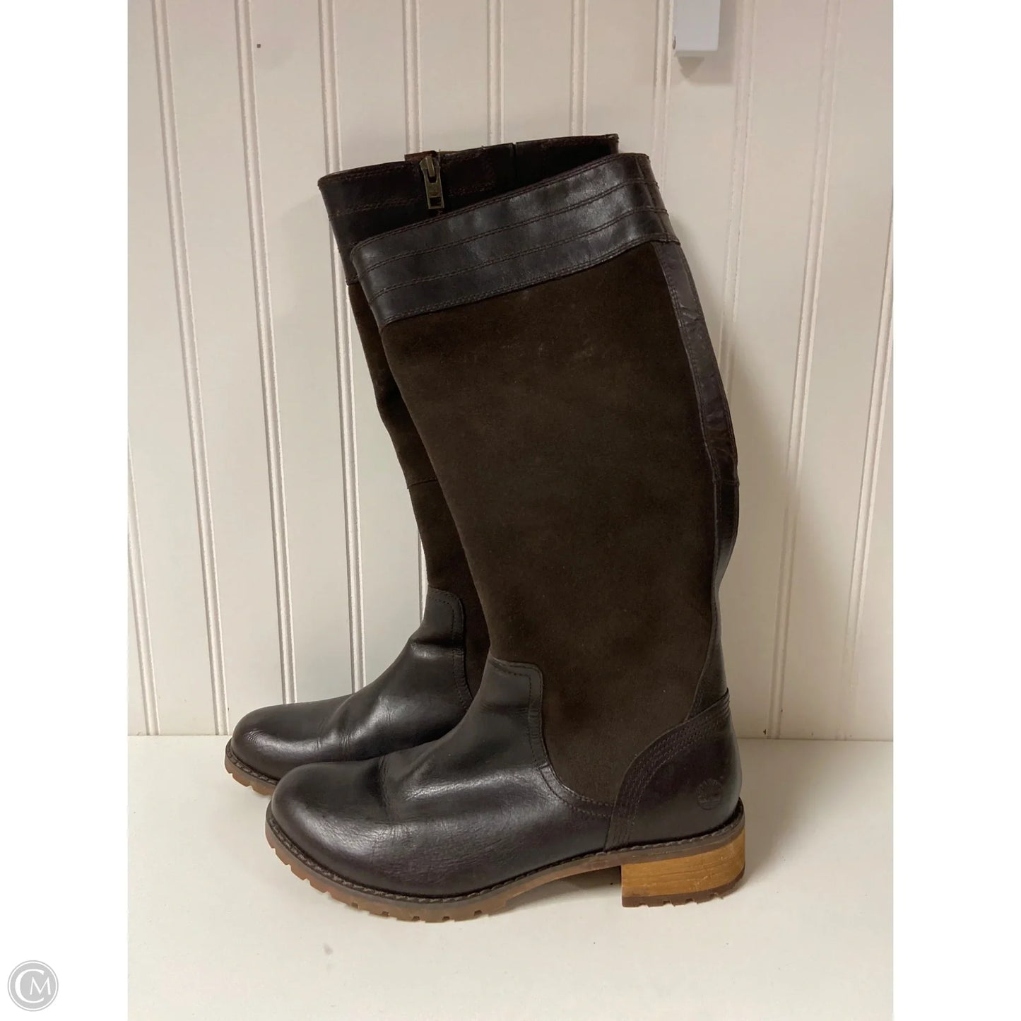 Boots Knee Flats By Timberland In Brown, Size: 8