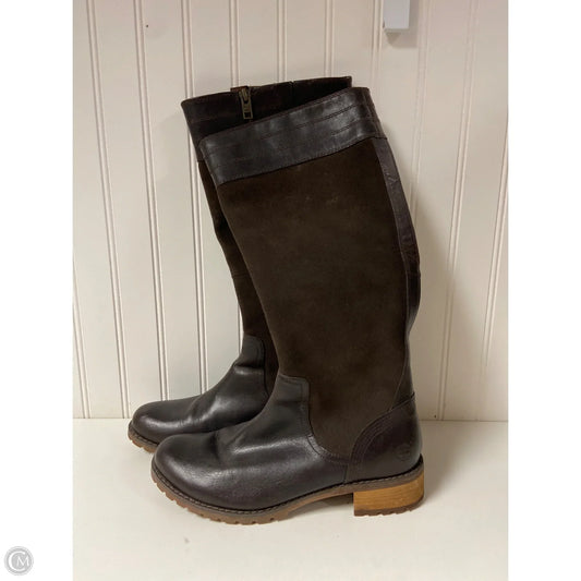 Boots Knee Flats By Timberland In Brown, Size: 8