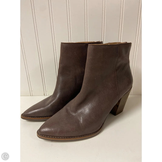 Boots Ankle Heels By Lucky Brand In Brown, Size: 8