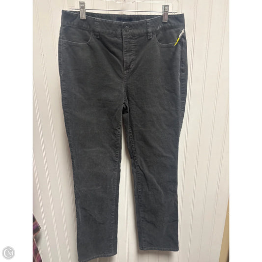Pants Corduroy By Talbots In Grey, Size: 10p