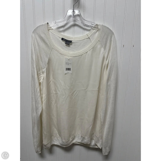 Top Long Sleeve By Vince In Cream, Size: Xl