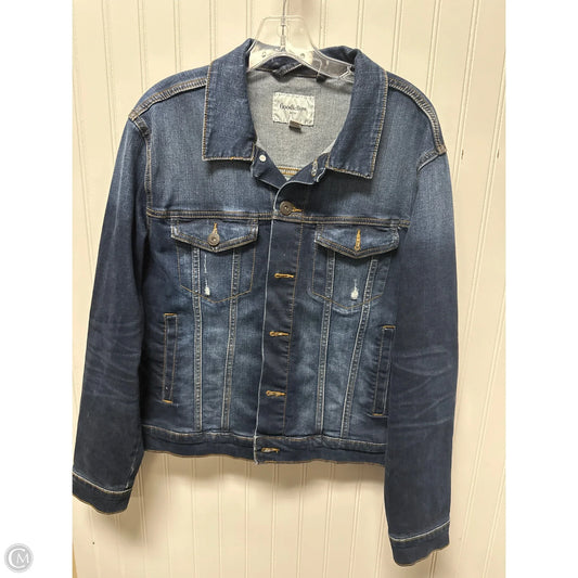 Jacket Denim By Clothes Mentor In Blue Denim, Size: M