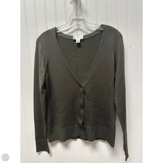 Sweater Cardigan By Loft In Green, Size: S