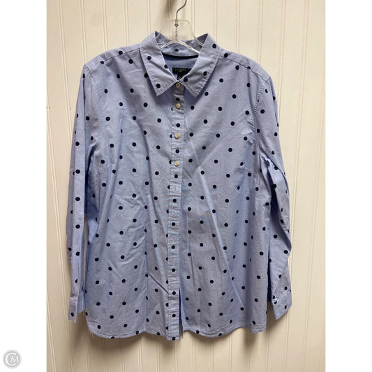 Top Long Sleeve By Talbots In Blue, Size: Xlp