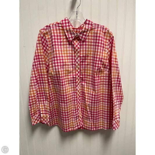 Top Long Sleeve By Talbots In Pink, Size: Xlp