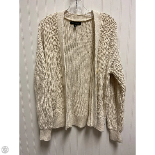 Sweater Cardigan By Banana Republic In Beige, Size: M