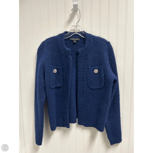 Sweater Cardigan By Ann Taylor In Blue, Size: S