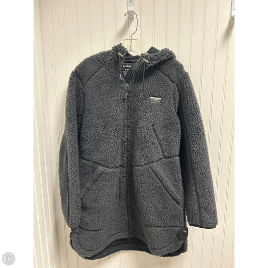 Coat Faux Fur & Sherpa By L.l. Bean In Grey, Size: M