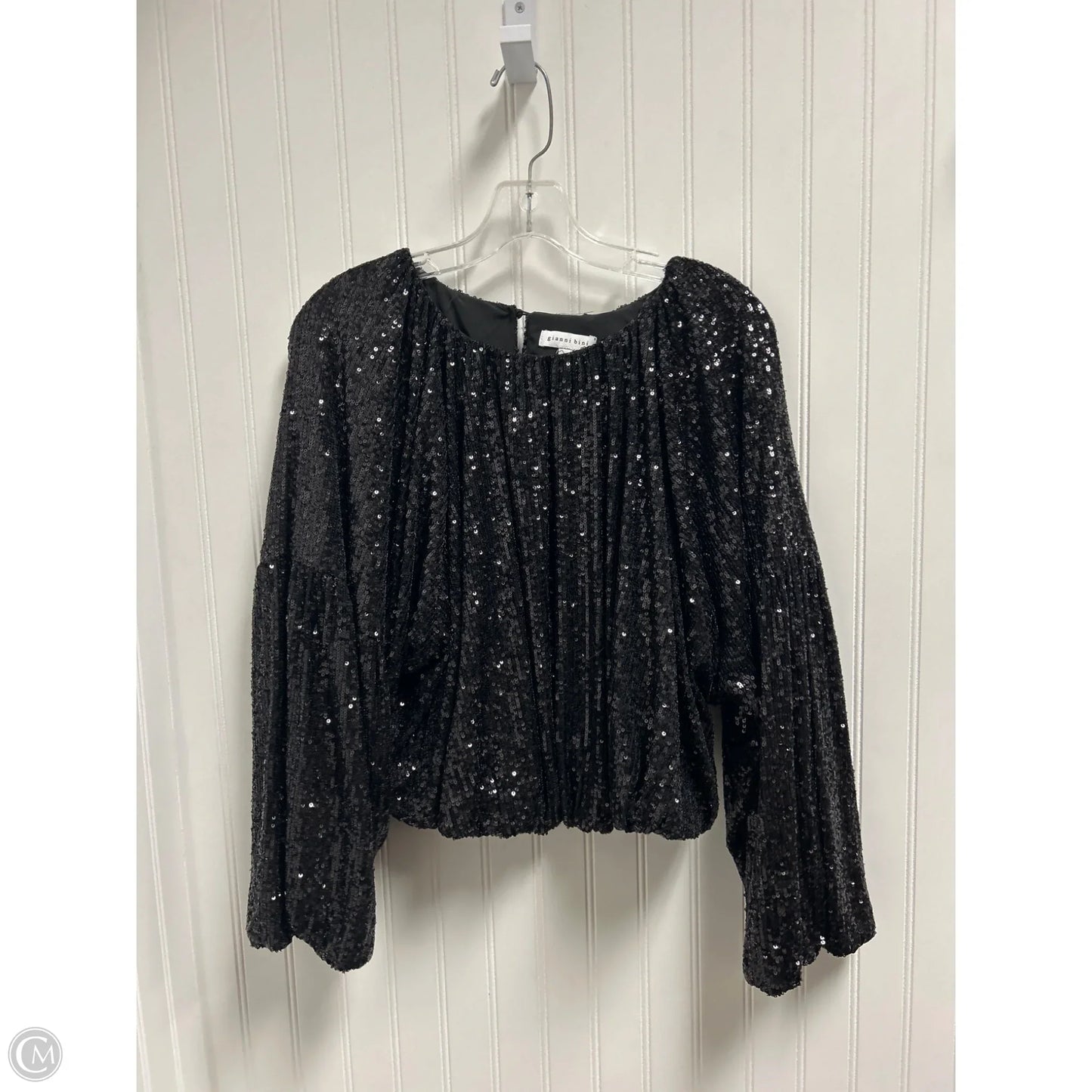Top Long Sleeve By Gianni Bini In Black, Size: S