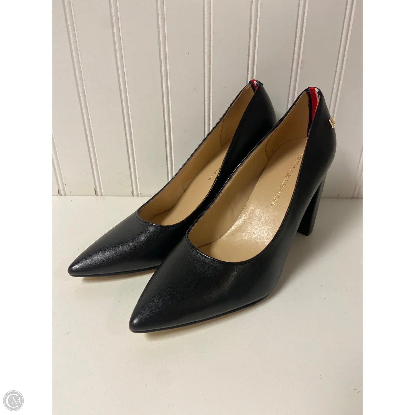 Shoes Heels Block By Tommy Hilfiger In Black, Size: 8.5