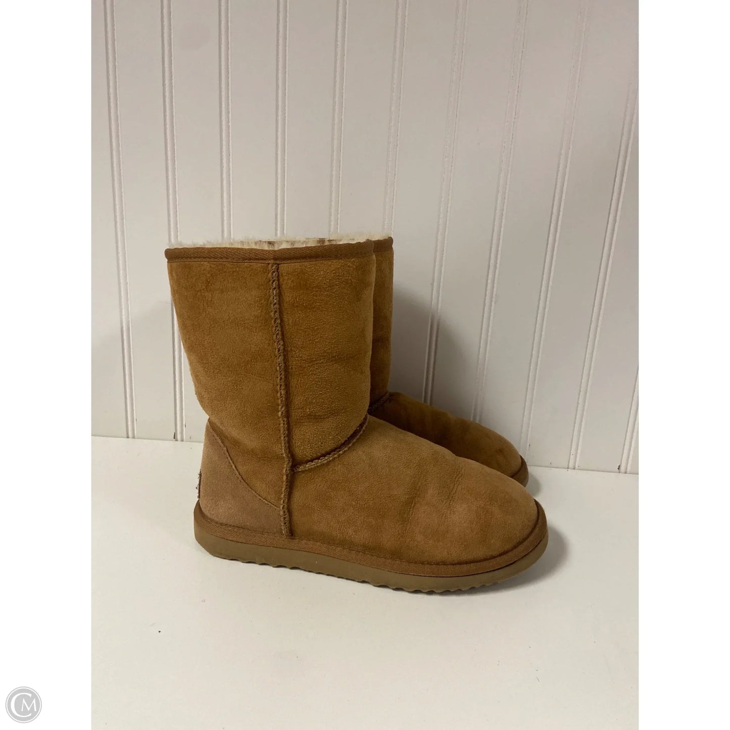 Boots Designer By Ugg In Brown, Size: 6