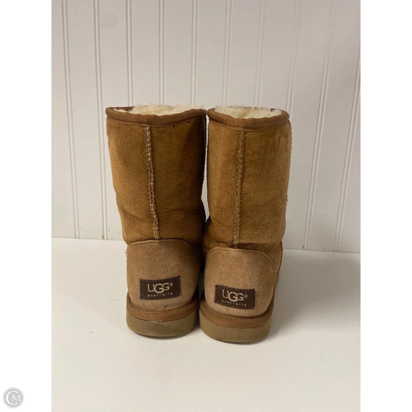 Boots Designer By Ugg In Brown, Size: 6