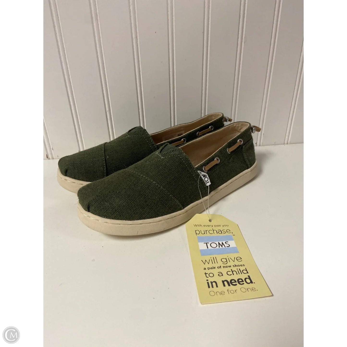 Shoes Flats By Toms In Green, Size: 6.5