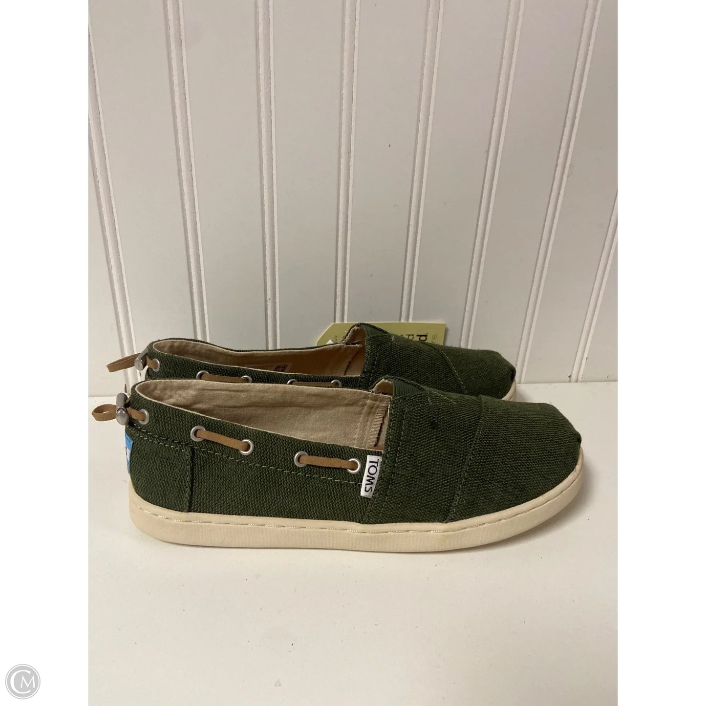 Shoes Flats By Toms In Green, Size: 6.5