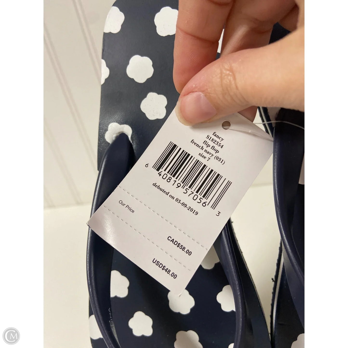 Sandals Designer By Kate Spade In Blue, Size: 7