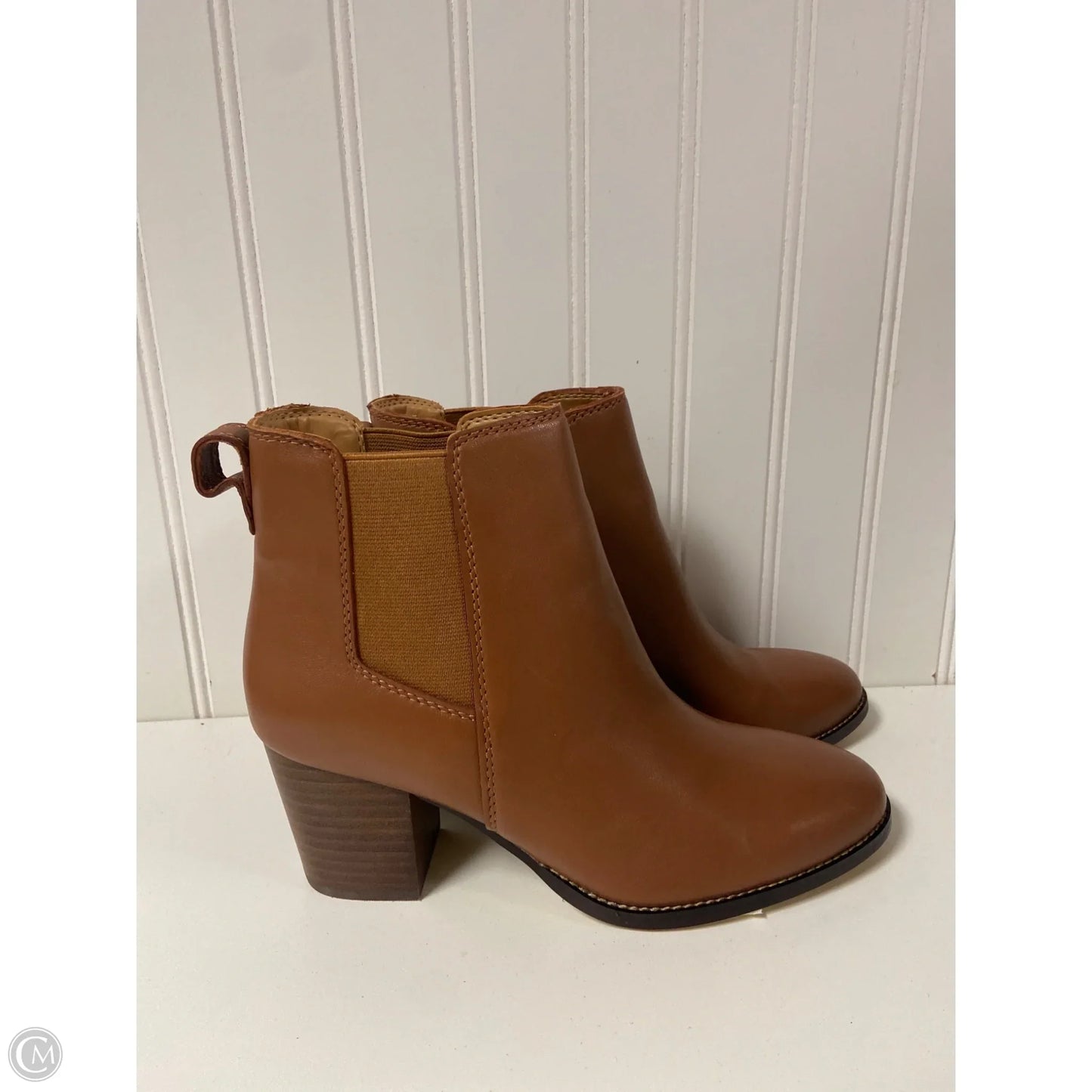 Boots Ankle Heels By J. Crew In Brown, Size: 7