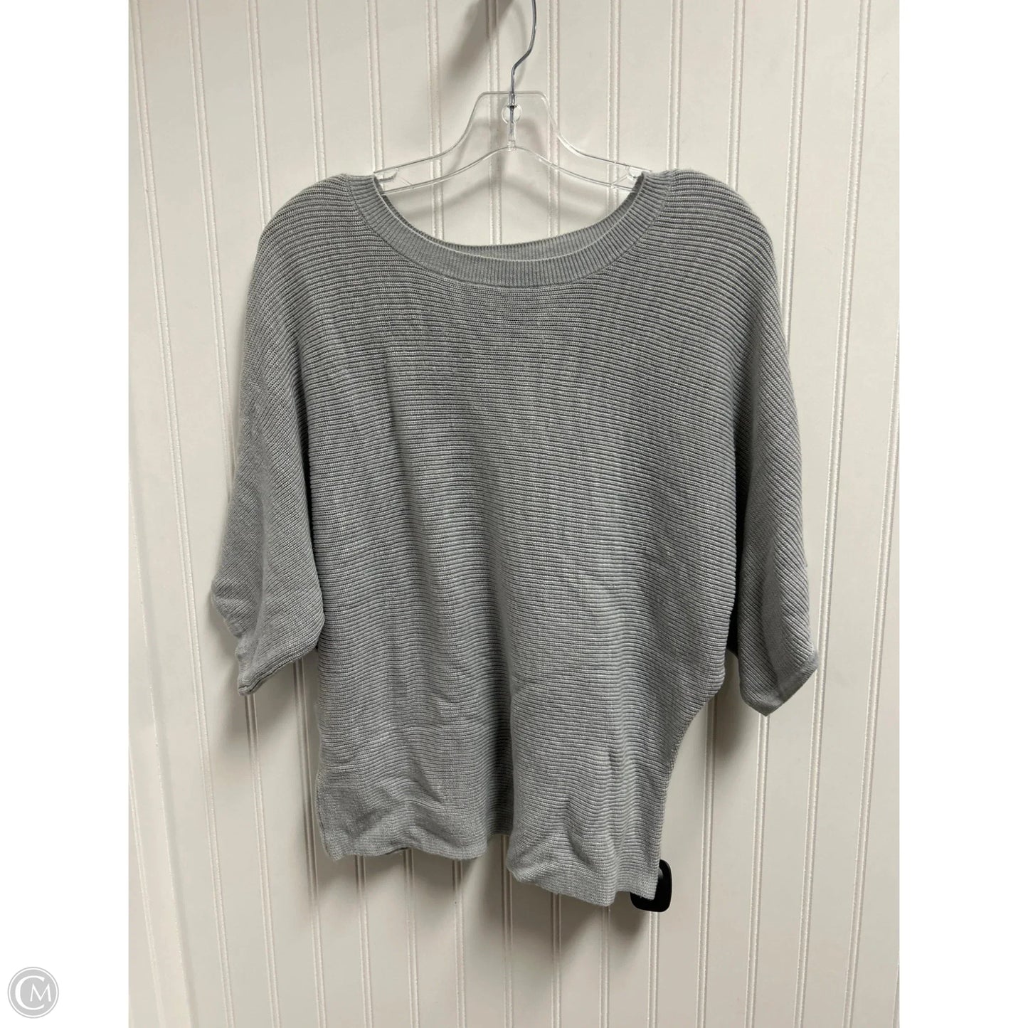 Sweater Short Sleeve By Jones New York In Grey, Size: M