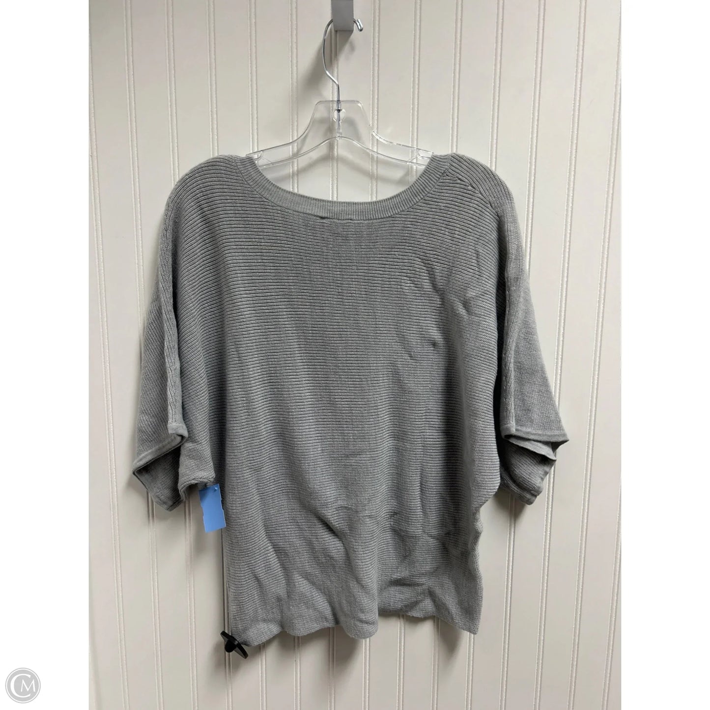 Sweater Short Sleeve By Jones New York In Grey, Size: M