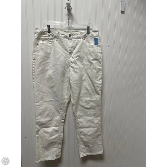 Jeans Designer By Frye In Ivory, Size: 14