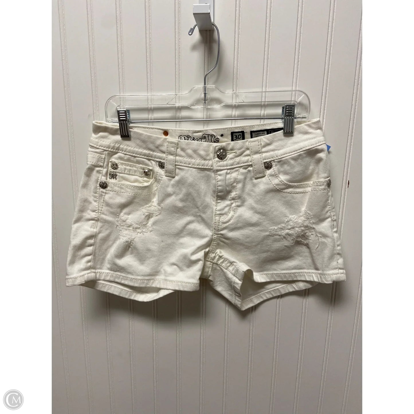 Shorts By Miss Me In White, Size: 10