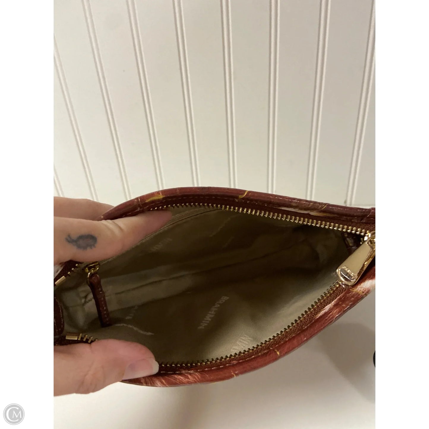 Handbag Designer By Brahmin, Size: Small