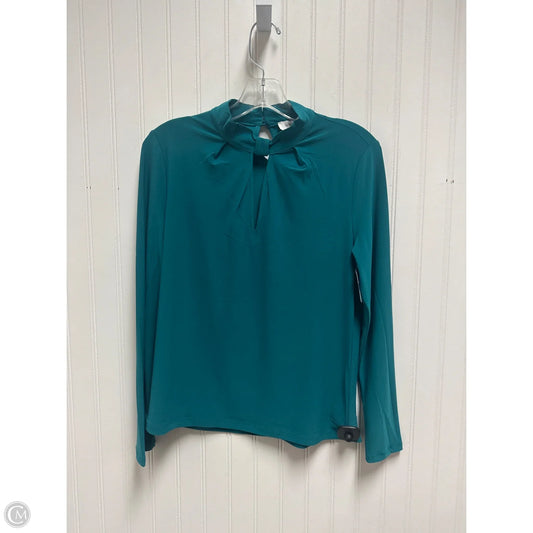 Top Long Sleeve By Nine West In Teal, Size: S